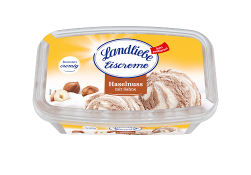 Landliebe Haselnuss mit Sahne